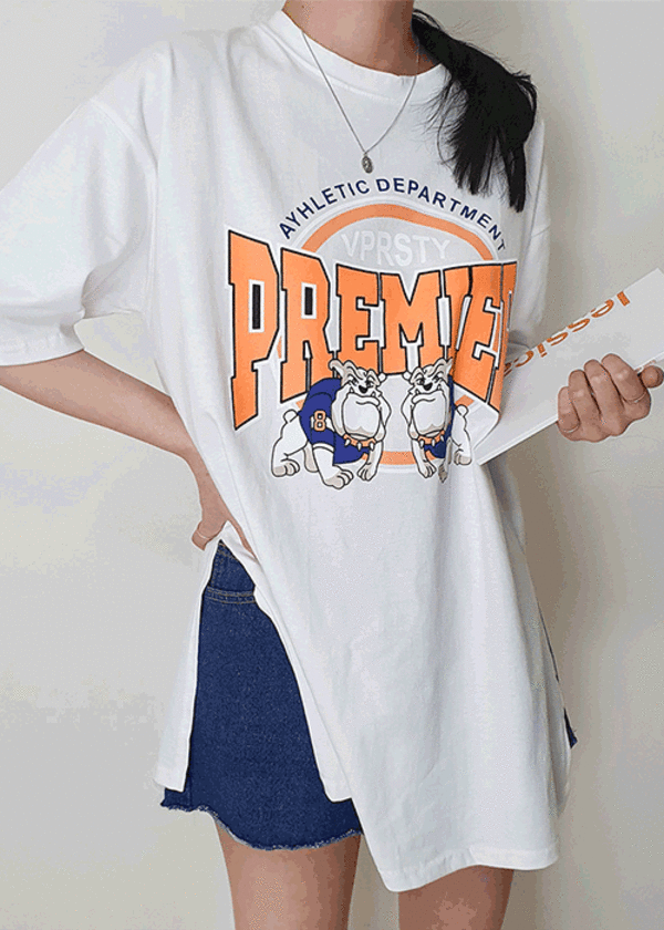 (무배) 프리미어 반팔 루즈핏 티셔츠 4color